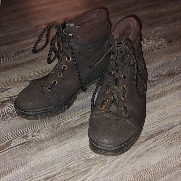 Vintage Timberland men's brown boots Sz 8 - Picture 1 of 8